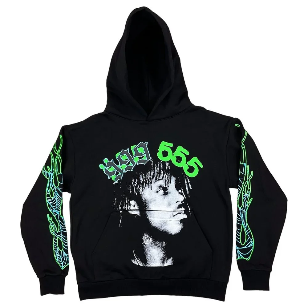 Sp5der | Shirts | Sp5der X Juice Wrld Hoodie Sweatshirt Black